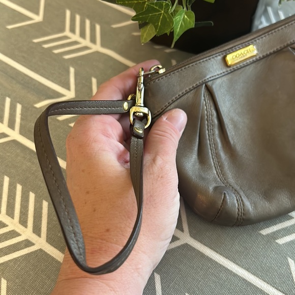 COACH Chrome Metallic Wristlet - Picture 6 of 12